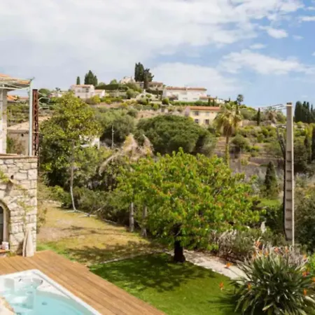 Villa La Fadette-swimming Pool-jacuzzi-sea View-ac-farniente Vallauris